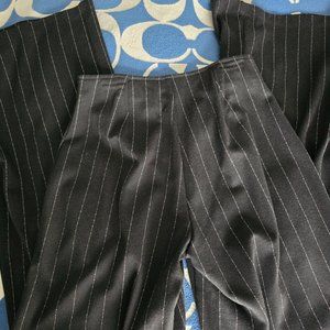 Spiegel Wide Leg Black & White Pinstripe Dress Pants Size 2